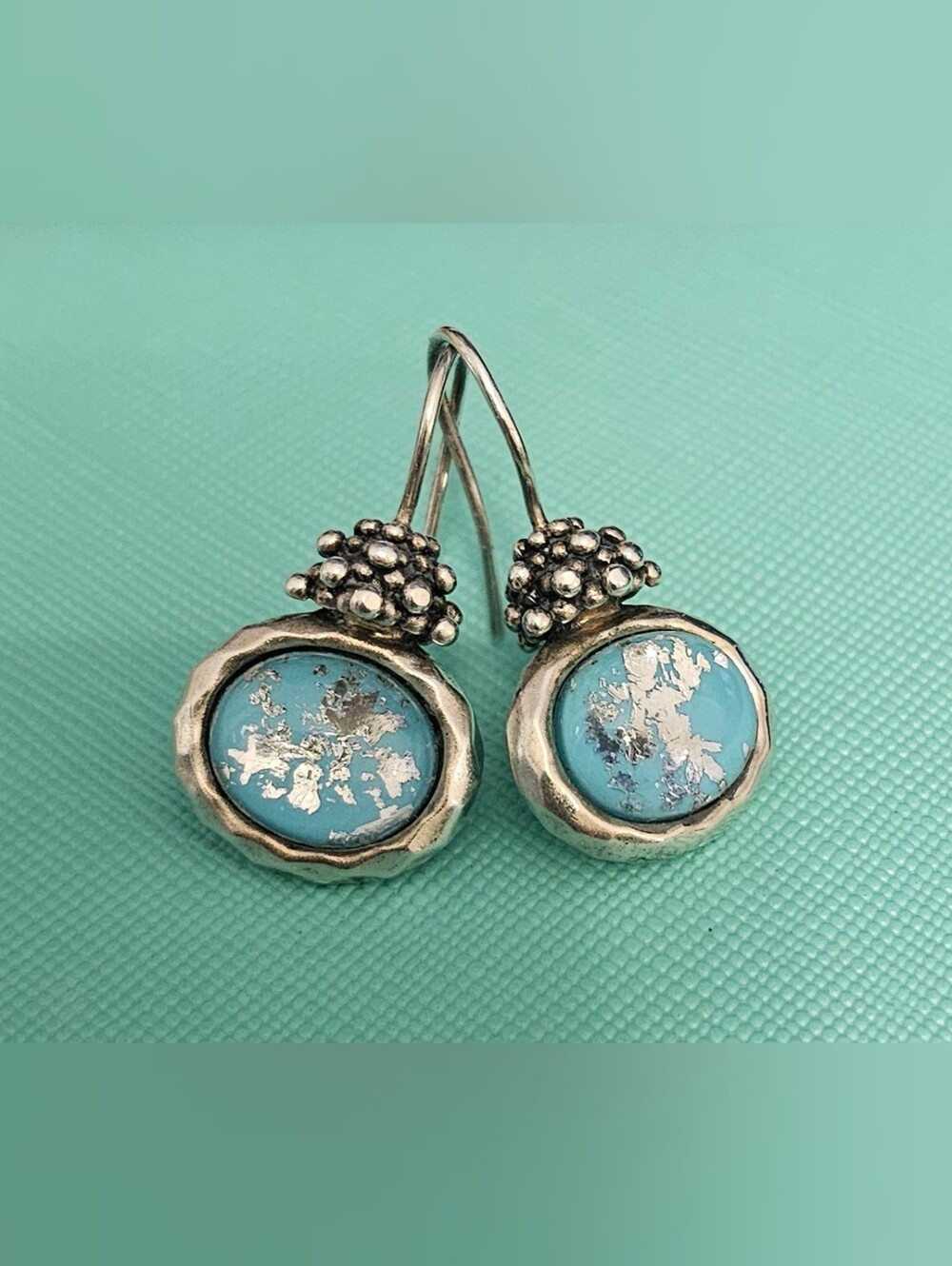 925 STERLING SILVER Colored CZ Drop Earrings